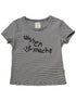 Vintage Striped Cylindrical Bead Embroidered Tee