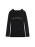 Summer Cool Long Sleeve Hooded Split Hem T Shirt