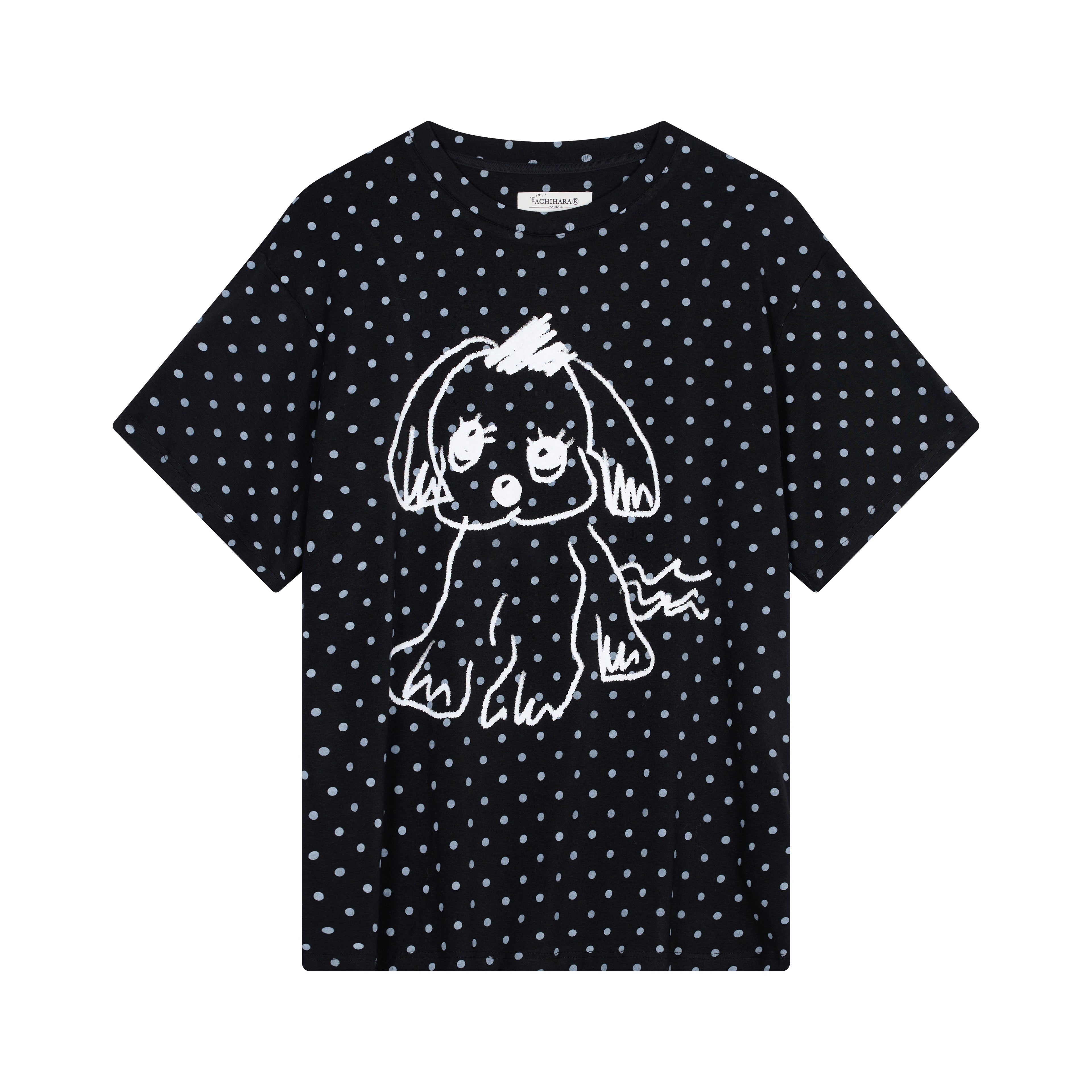 Achihara Toee Graphic Print Relaxed Fit Knit T Shirt