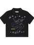 Digital Dragon Polo Tee V-neck T-shirt Long-Sleeve