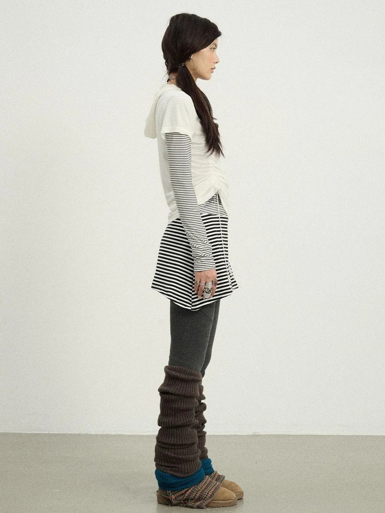 Black Love Striped Rock Dress