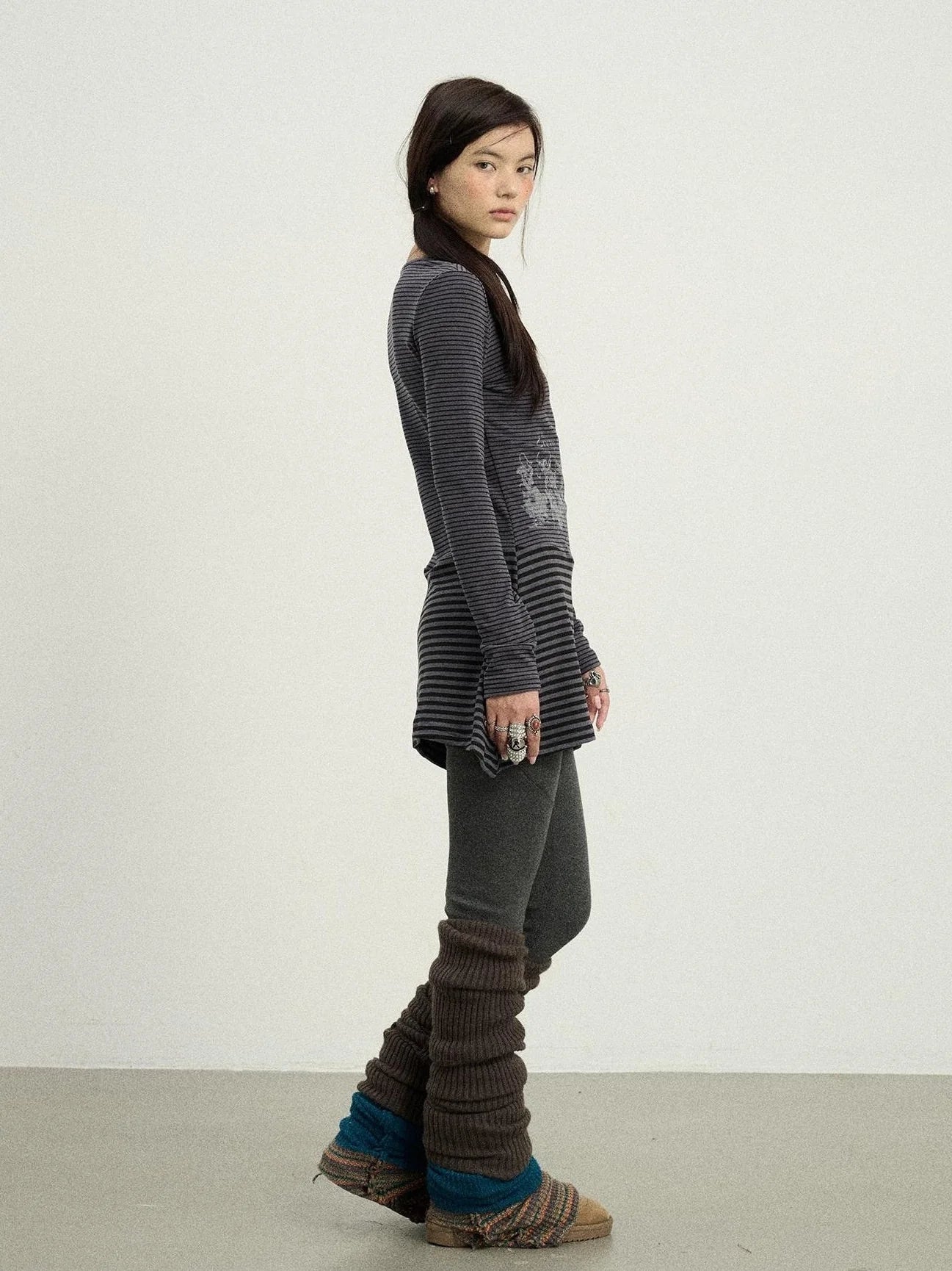 Black Love Striped Rock Dress