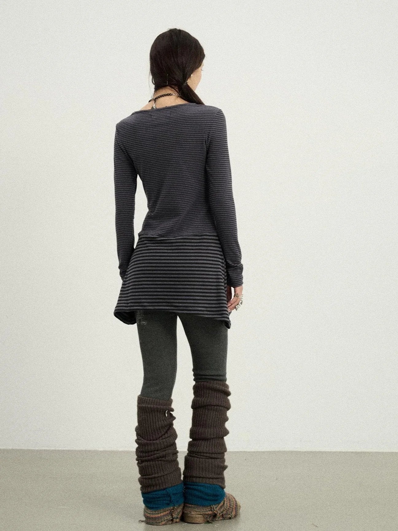 Black Love Striped Rock Dress