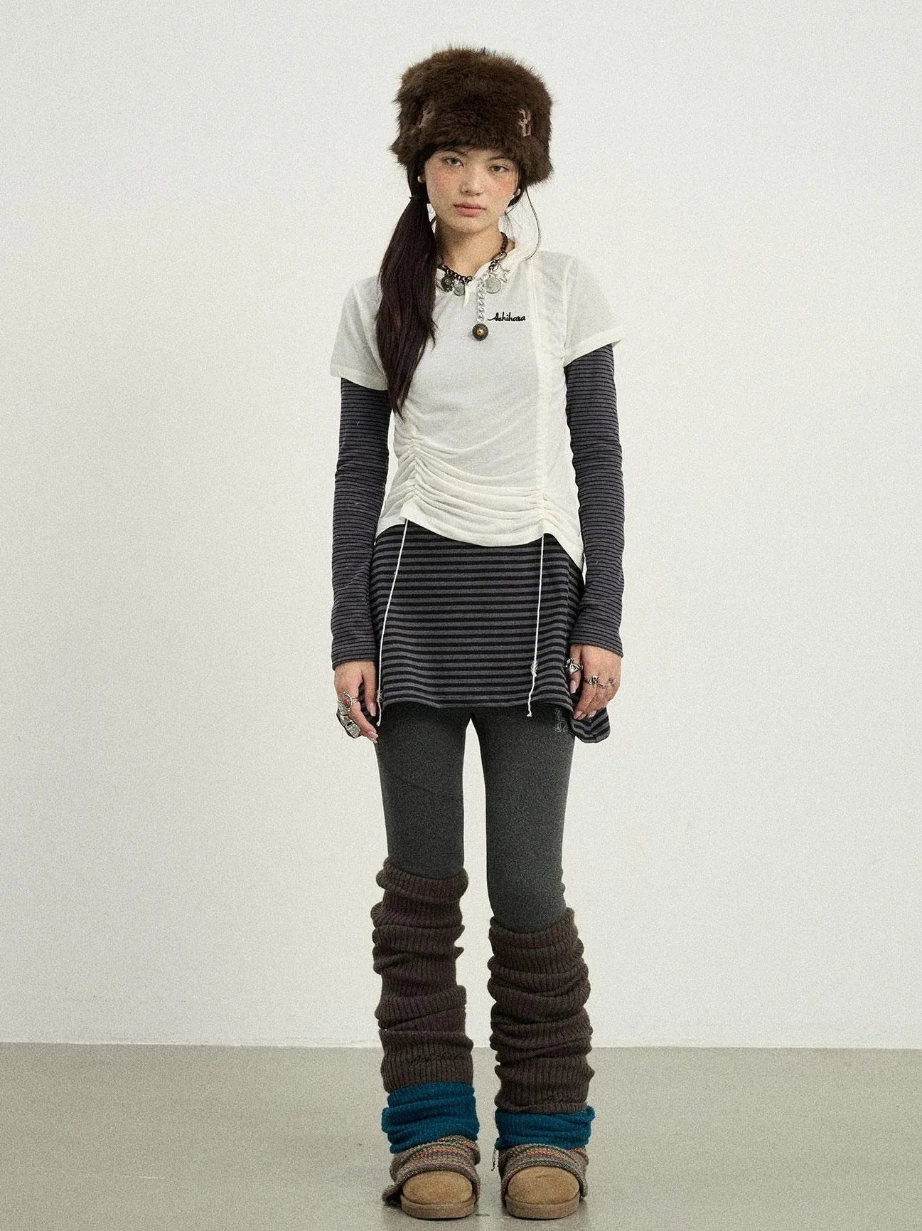 Black Love Striped Rock Dress