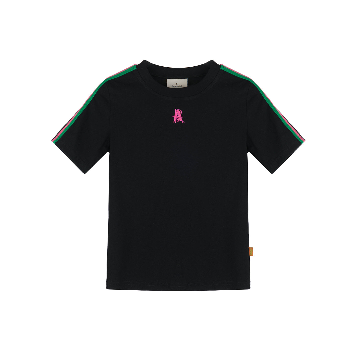 Achihara Colorful Cowhide Candy Two Tone Short Sleeve Tee