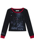 Swamp Mist Horse Tee V Neck T Shirt Long Sleeve