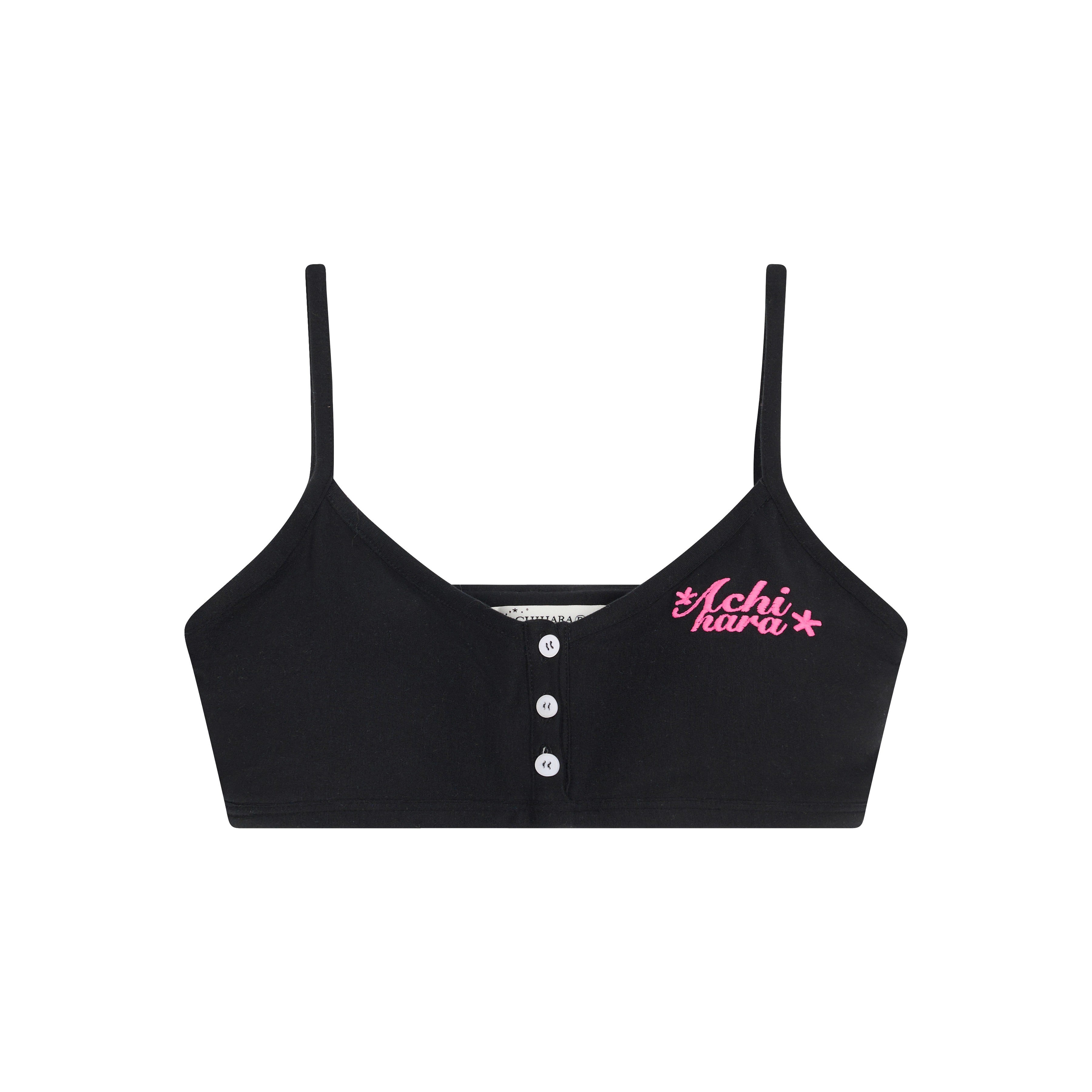 Achihara Brittany Candy Bralette V-Neck T-Shirt Long-Sleeve