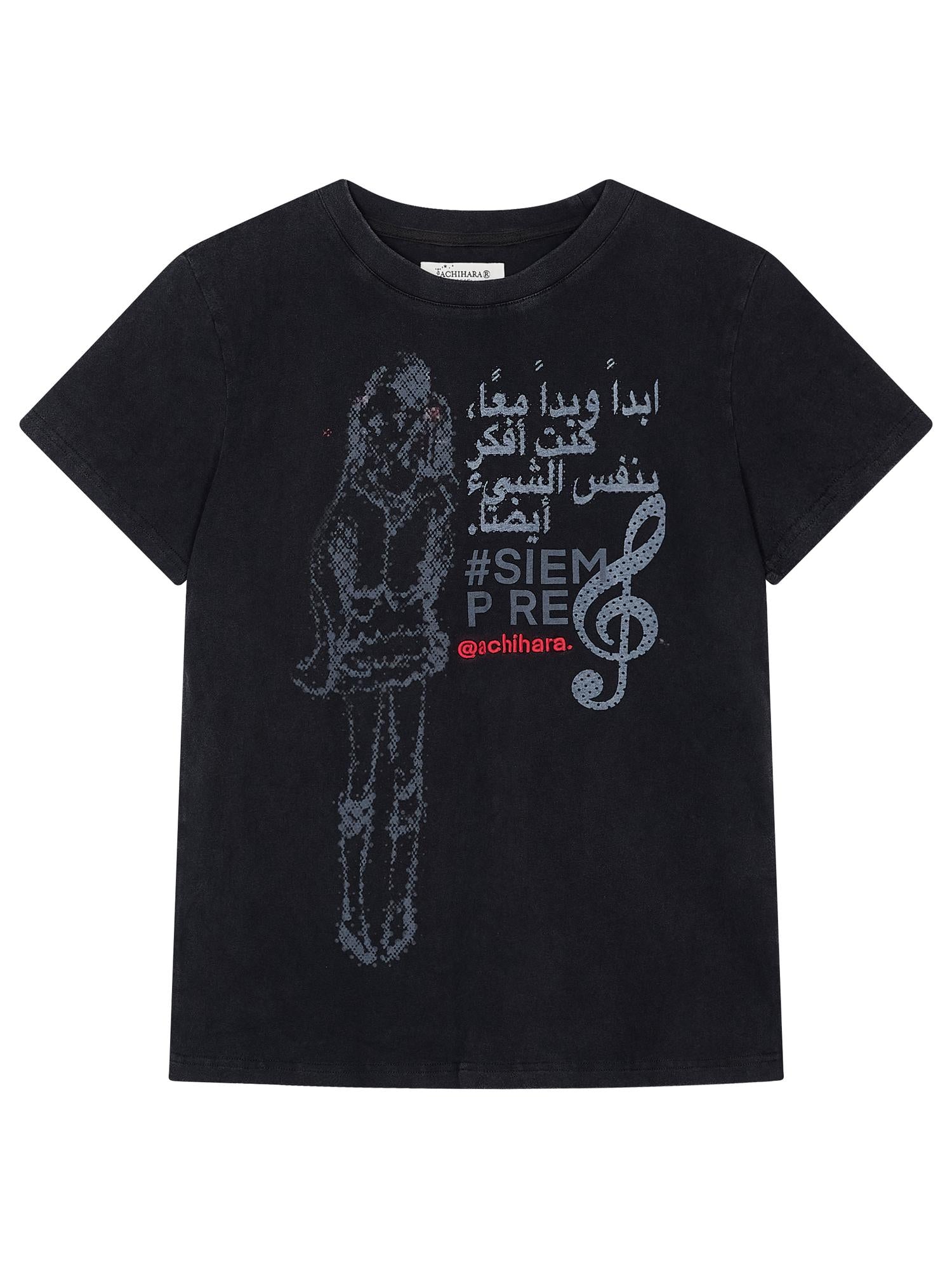 Achihara Vintage Music Radio Tee