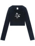Magic Broom Print Hooded Long Sleeve Tee