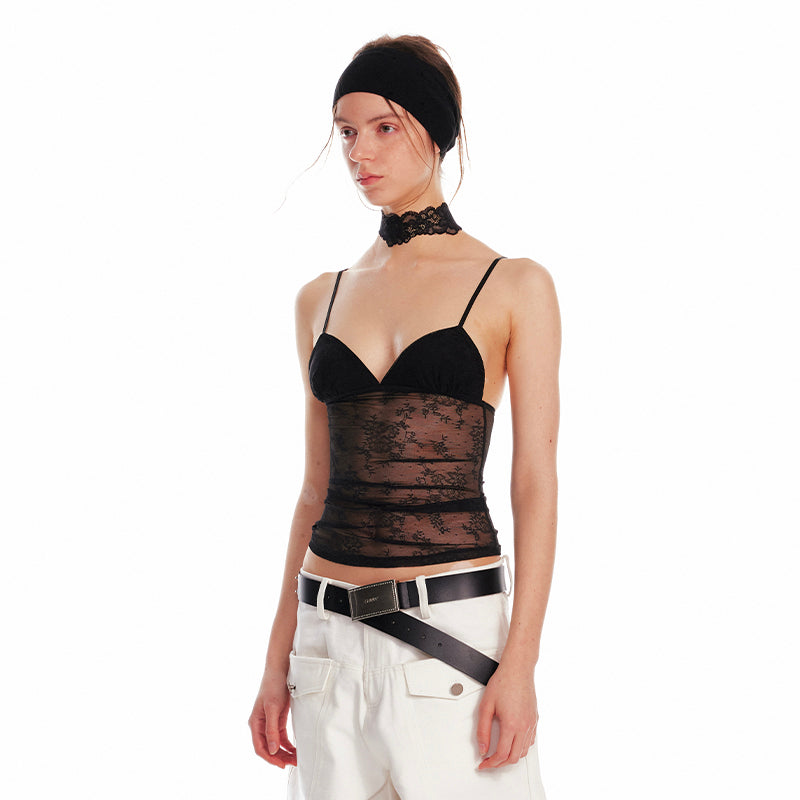 ALINNV STUDIO Adjustable Lace Bralette With Underwire