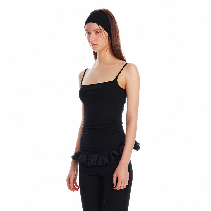 ALINNV STUDIO Floral Bud Pleated Bustier Top