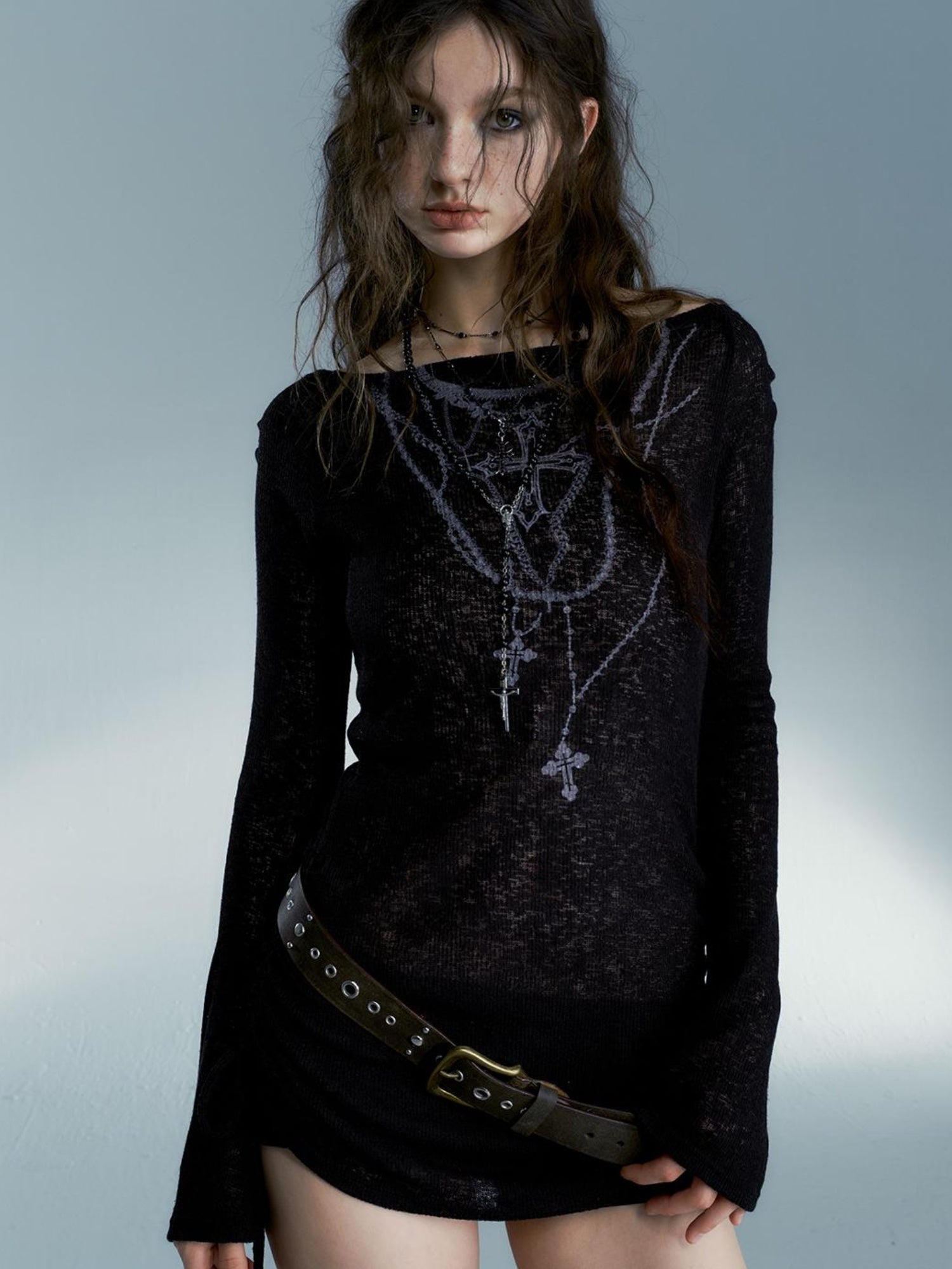 STRIKE A POSE Black Sexy Off-Shoulder Long Sleeve T-Shirt For Women