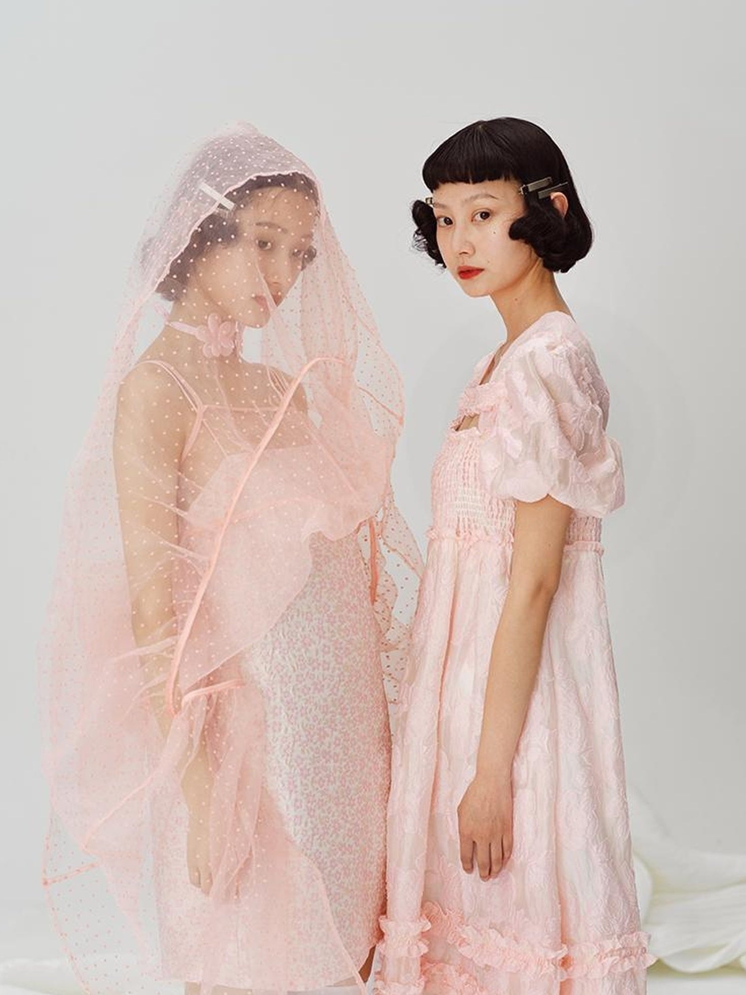 DIDDI MODA Black White Floral Smocked Babydoll Dress With Back Cutout