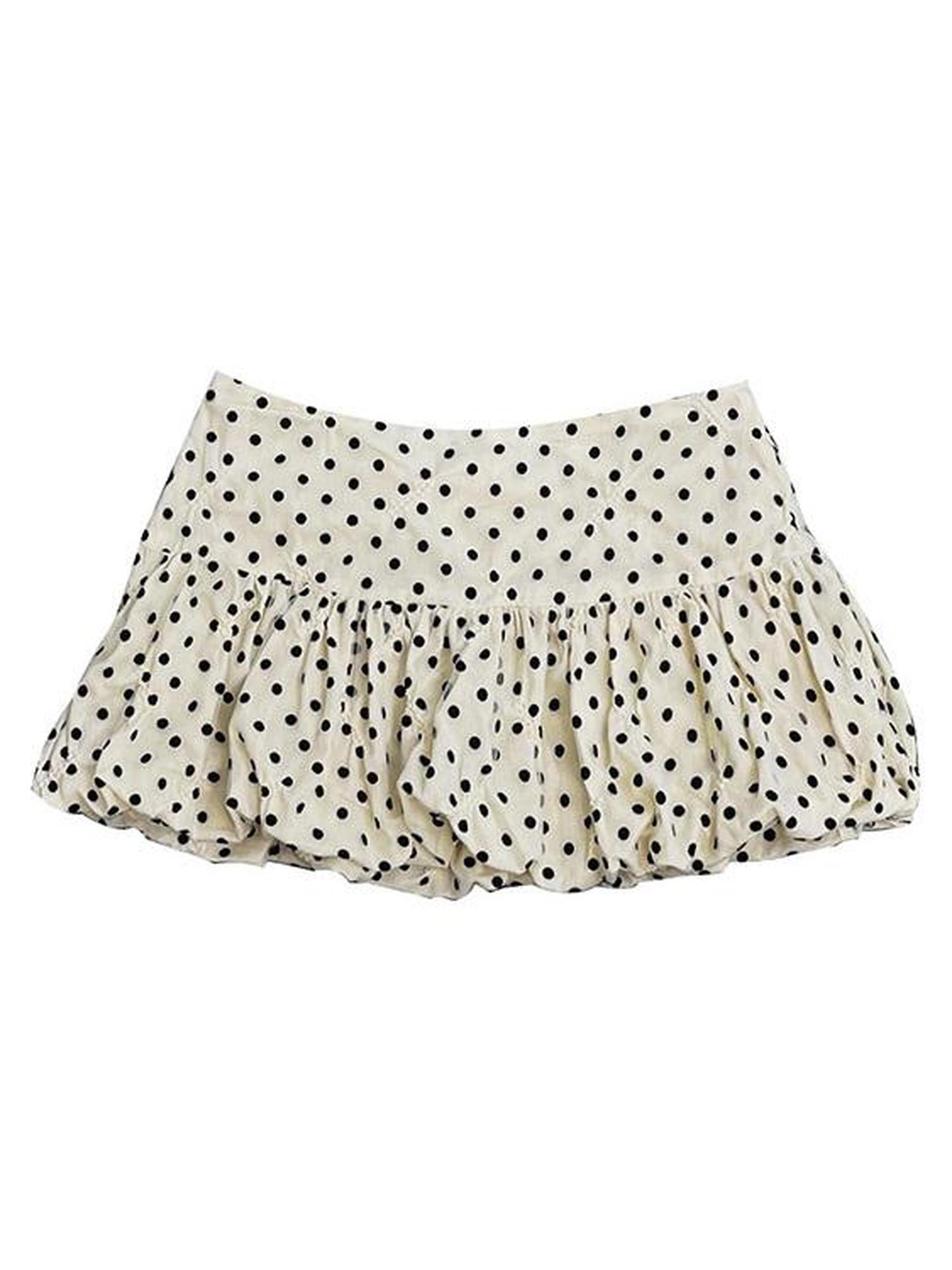 Ttsunami Black Yellow Polka Dot Ruffle Ballet Mini Dress