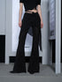 UpdateNN NORTH NODE Chiffre Flounce Wide Leg Palazzo Pants With Asymmetrical Hem