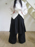 ang project Retro Two Tier Pleated Wide Leg Pant Skirt