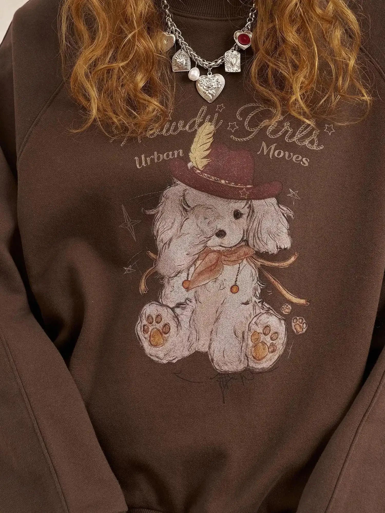 Blindfold Pup Canele Sweatshirt