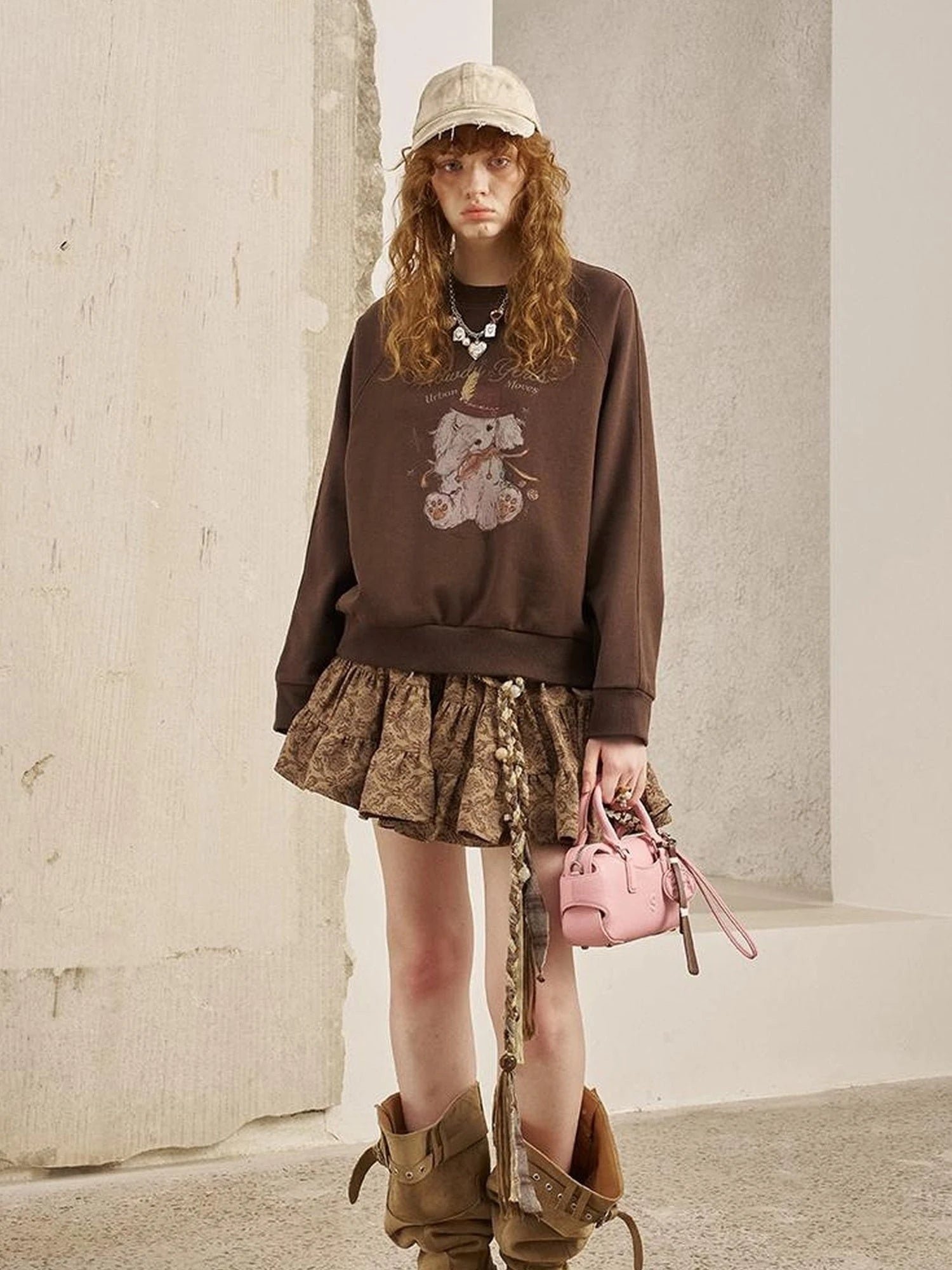 Blindfold Pup Canele Sweatshirt