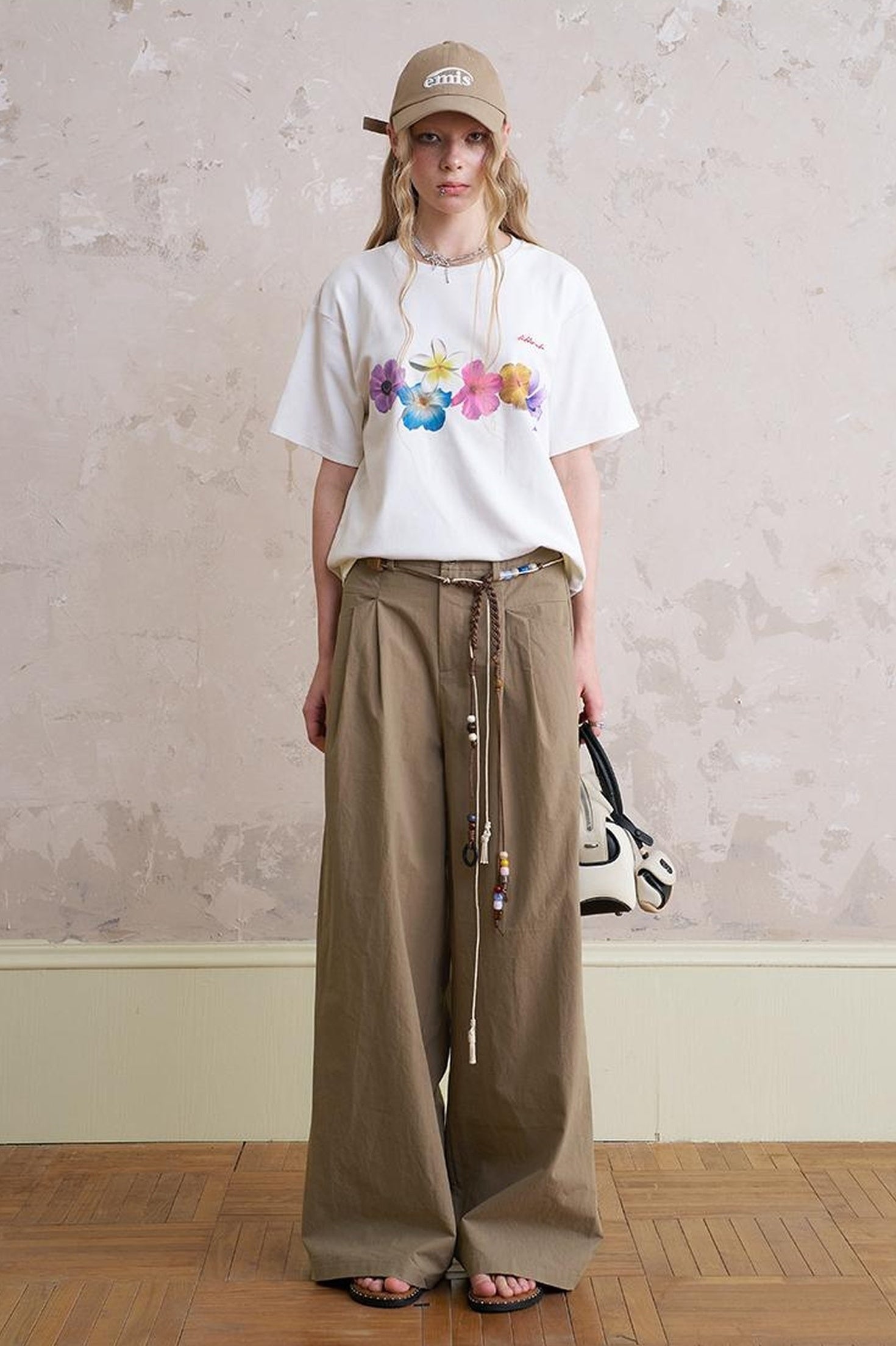 DIDDI MODA Blooming Floral Print Cotton Tee