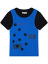 Tide Dot Mock Layered Knit Tee