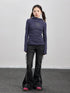 Hooded Star Print Thermal Long Sleeve T Shirt