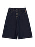 Street Inspired Cropped Wide Leg Jeans
