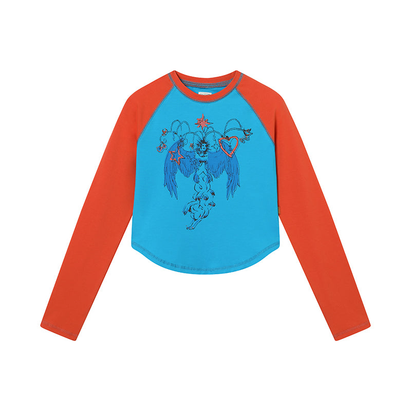 Achihara Icarus Sleeve Graphic Tee Unisex Top