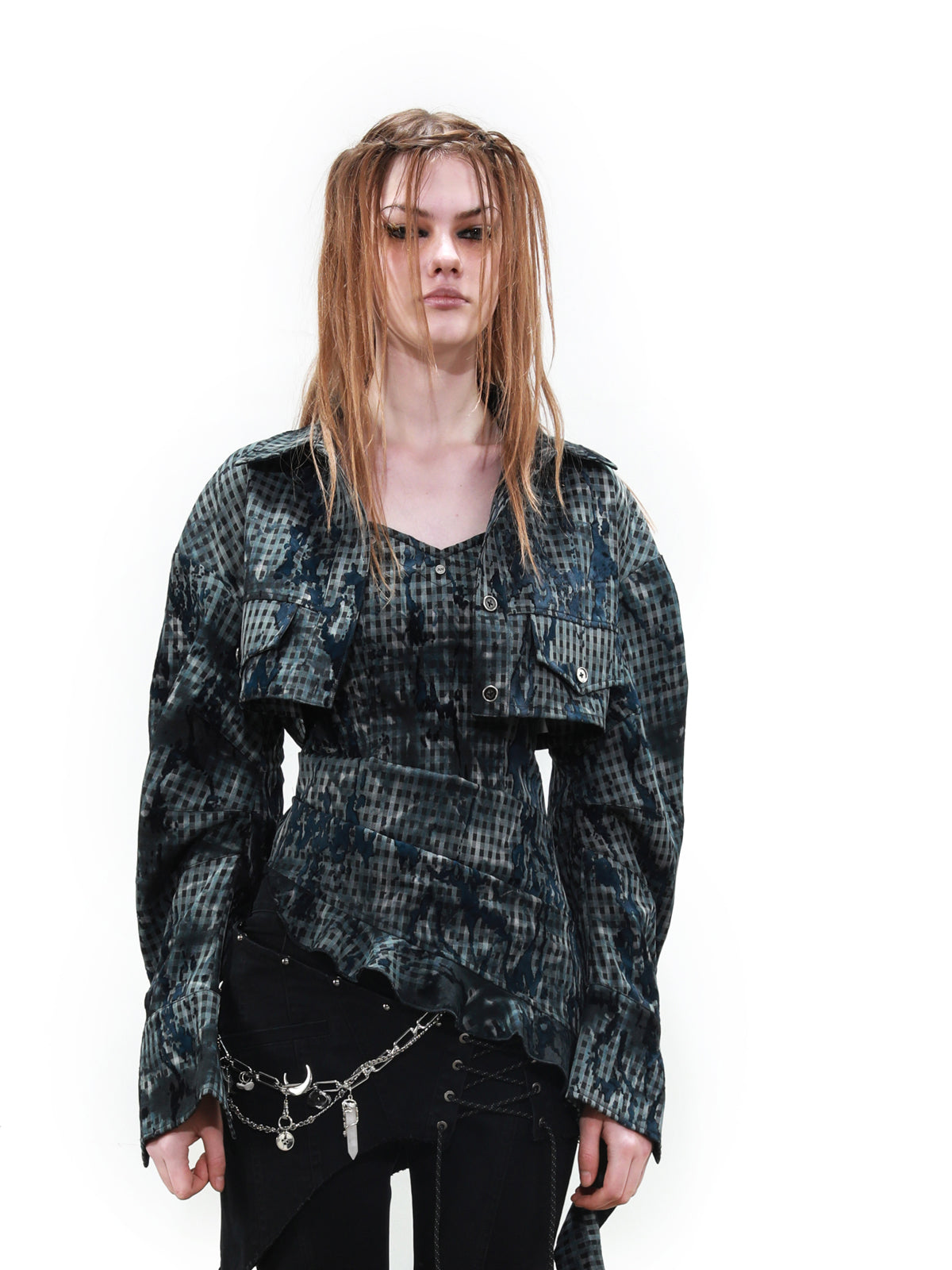 UpdateNN NORTH NODE Textured Plaid Shirt