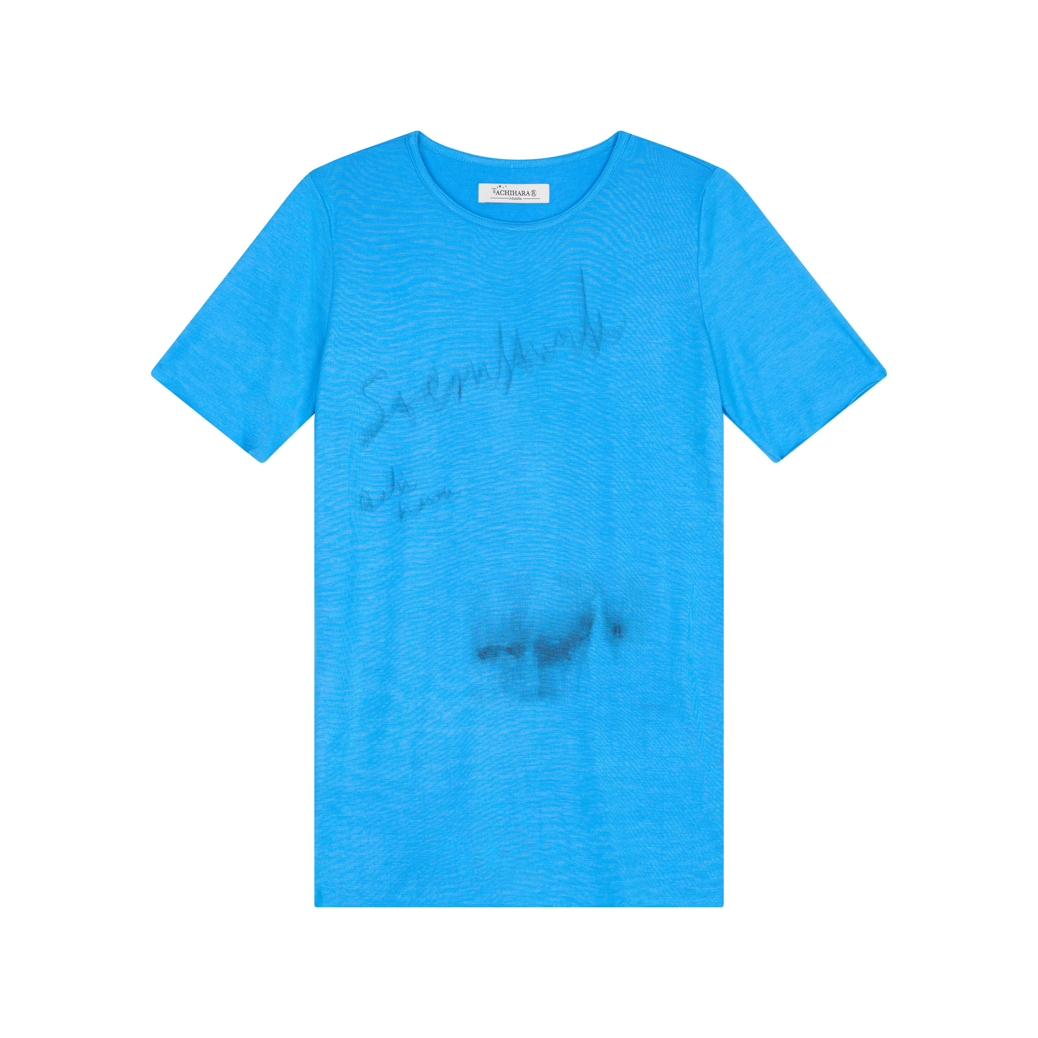 Achihara Jelly T Shirt 2025 Summer Slim Fit Women Top With Aurora Print