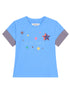 Jumping Sugar Starry Tee V Neck T Shirt Long Sleeve
