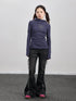 Hooded Star Print Thermal Long Sleeve T Shirt