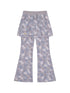 Blueberry Ice Camouflage Flare Palazzo Pants