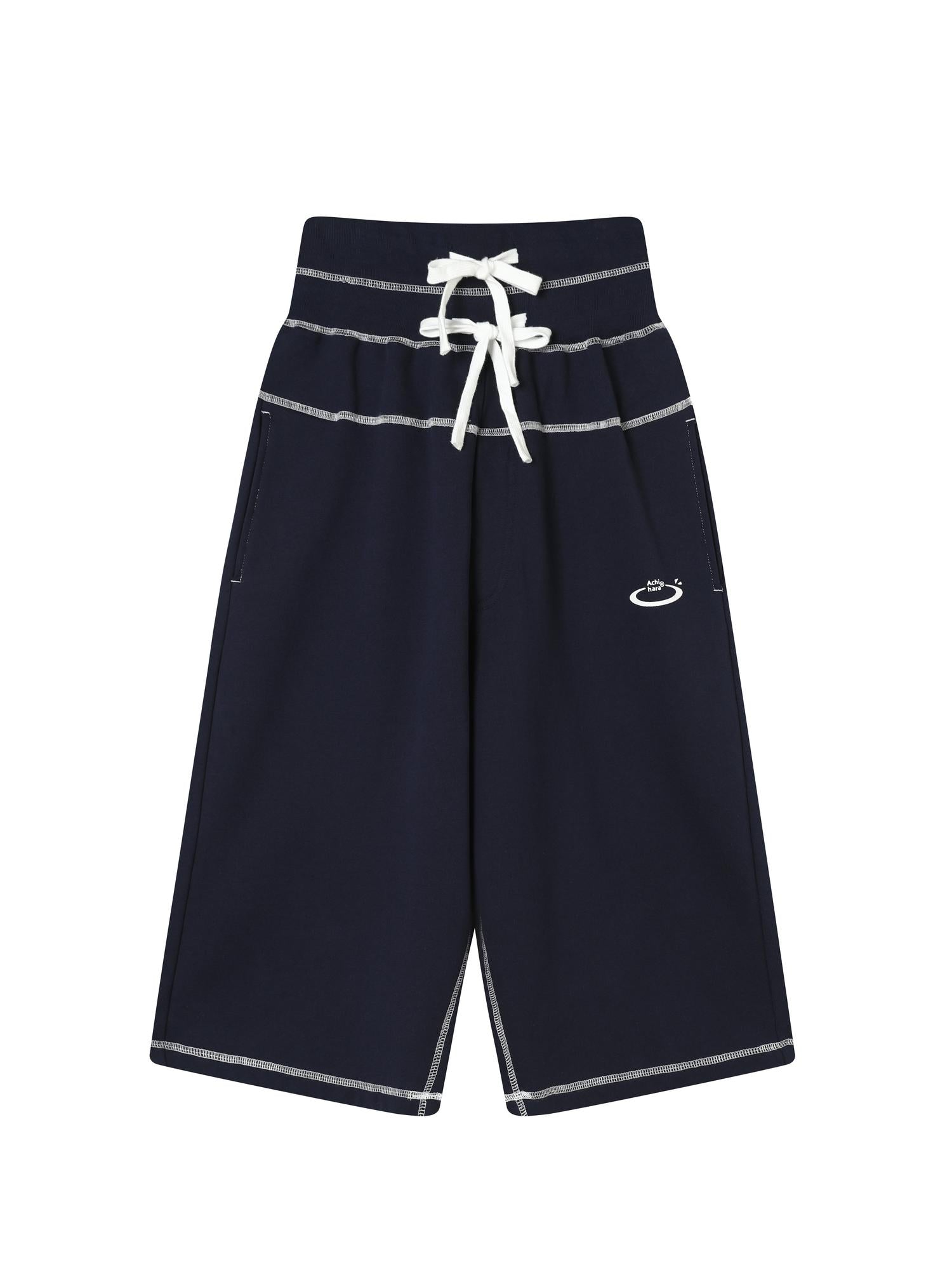 Achihara Frozen Blueberry Multi Layer Drawstring Joggers