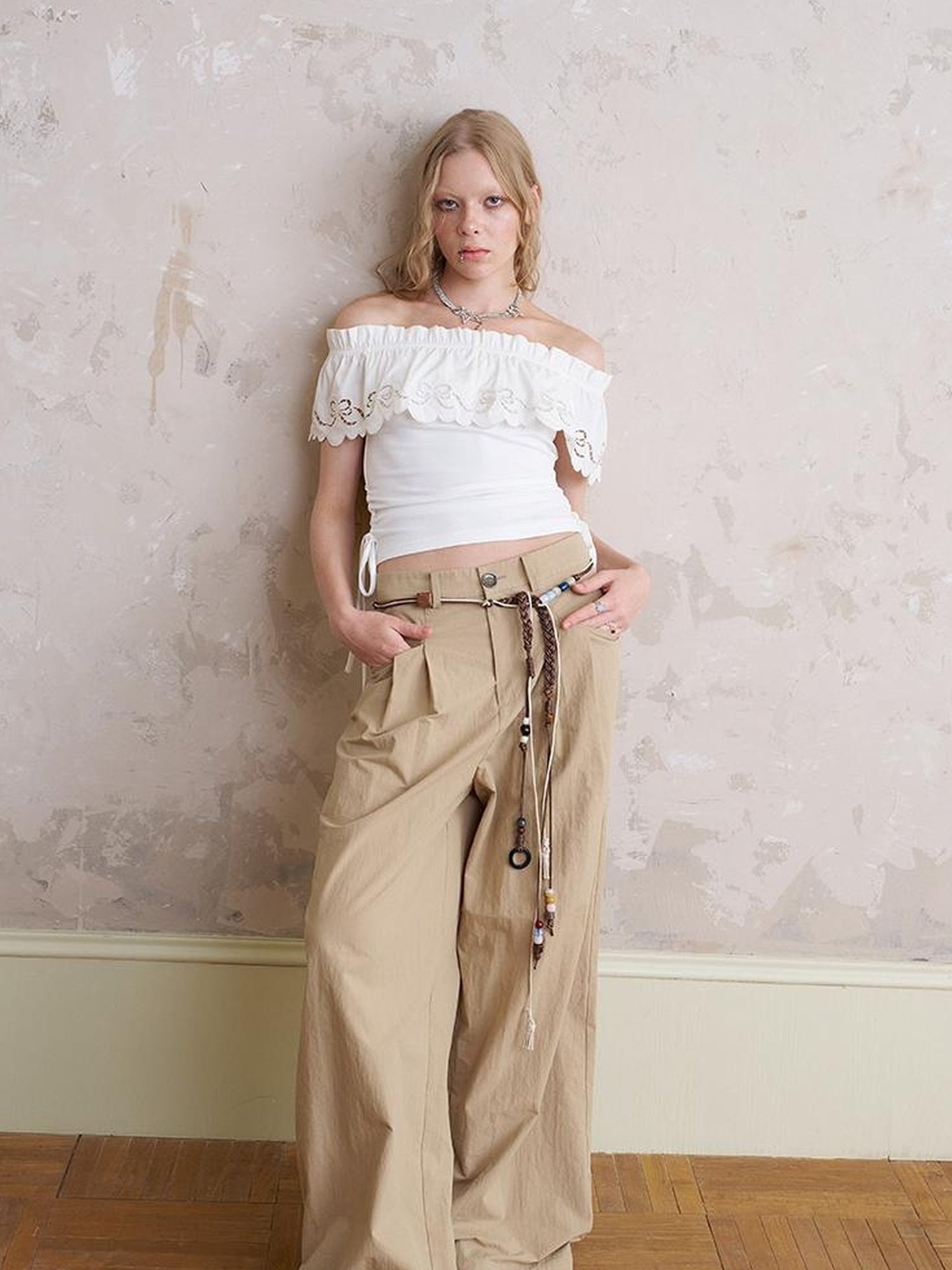 DIDDI MODA Bohemian Beaded Waist Rope With Tassel