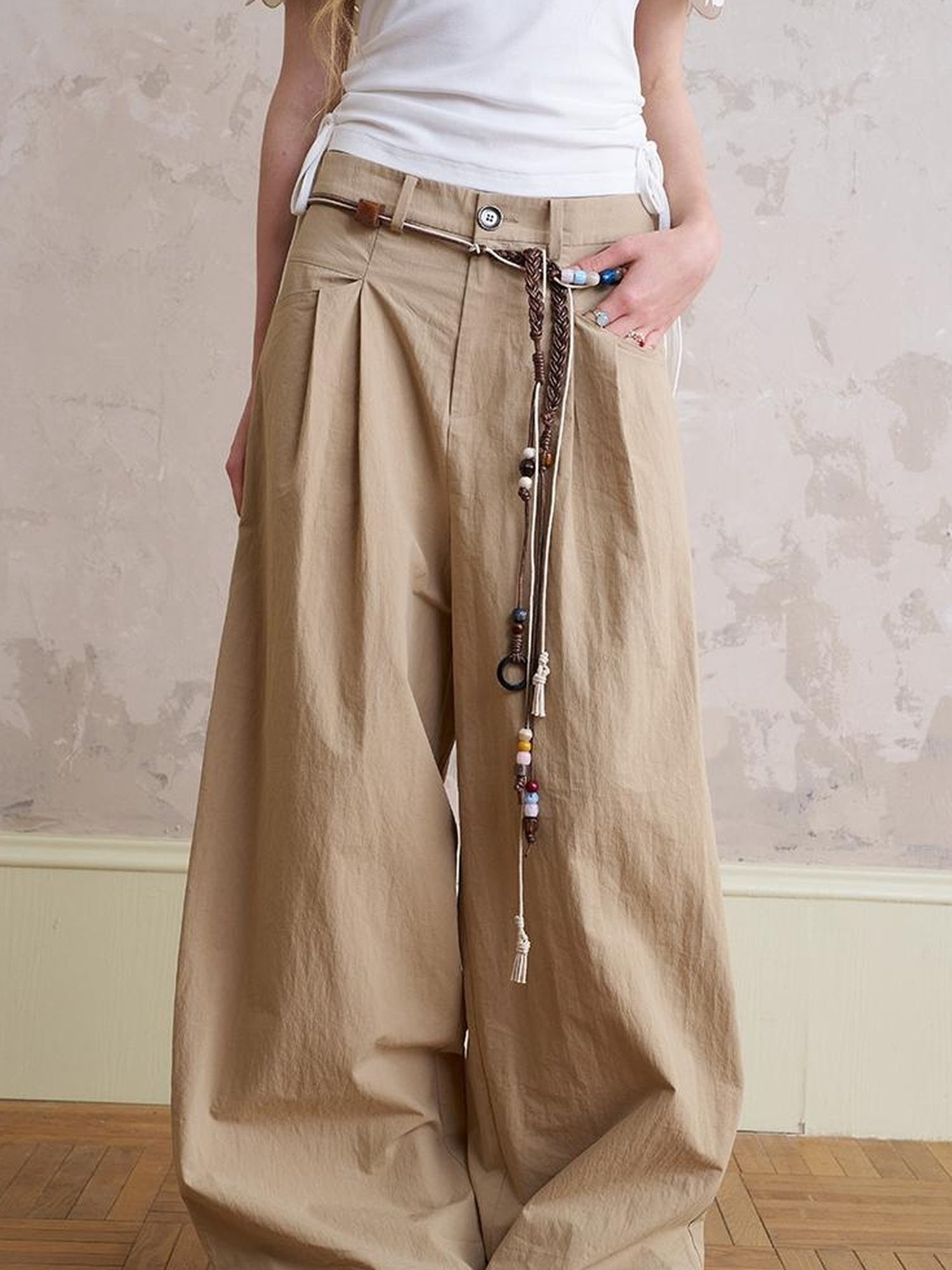 DIDDI MODA Bohemian Beaded Waist Rope With Tassel