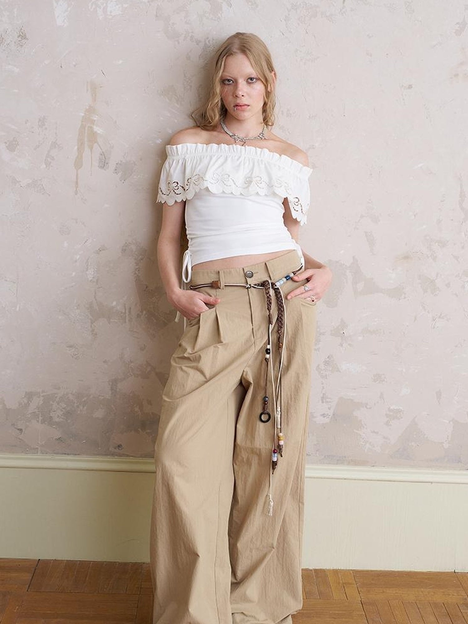 DIDDI MODA Bohemian Beaded Waist Rope With Tassel