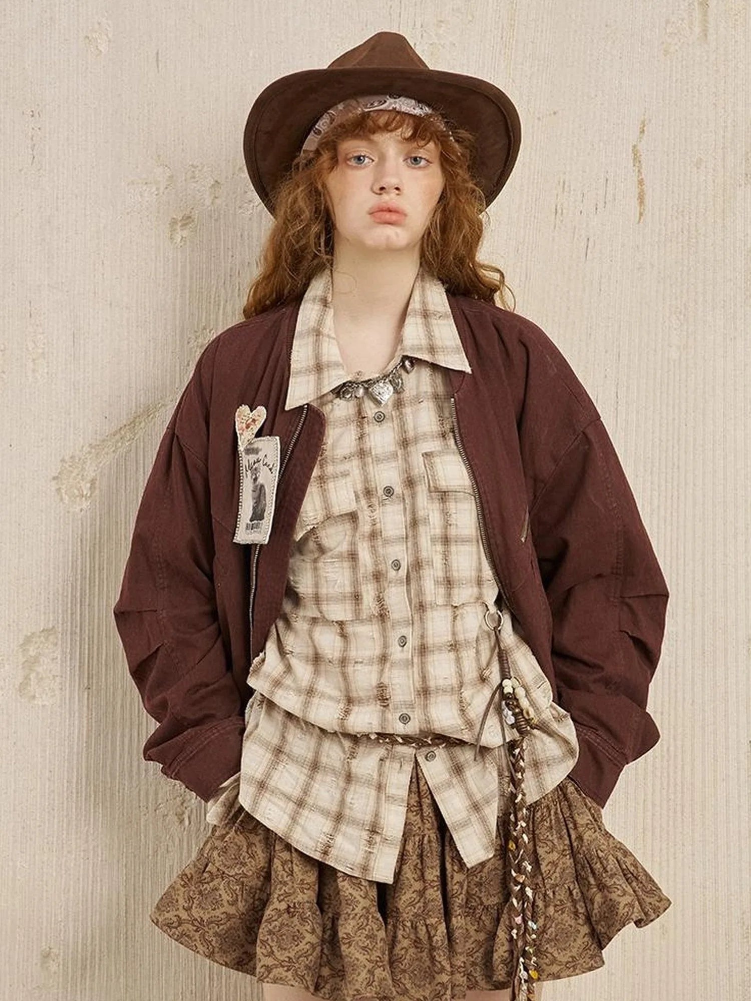 Bohemian Floral A Line Mini Puff Skirt