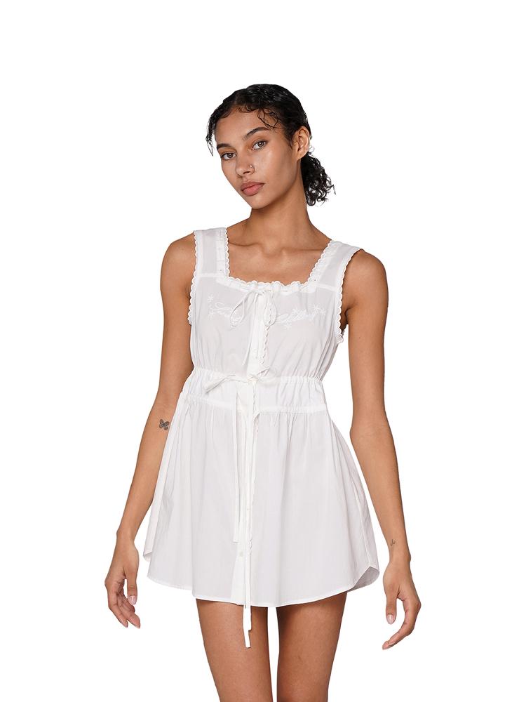 SweetChilling Boho Chic Floral Embroidered Summer Spring Farm Dresses