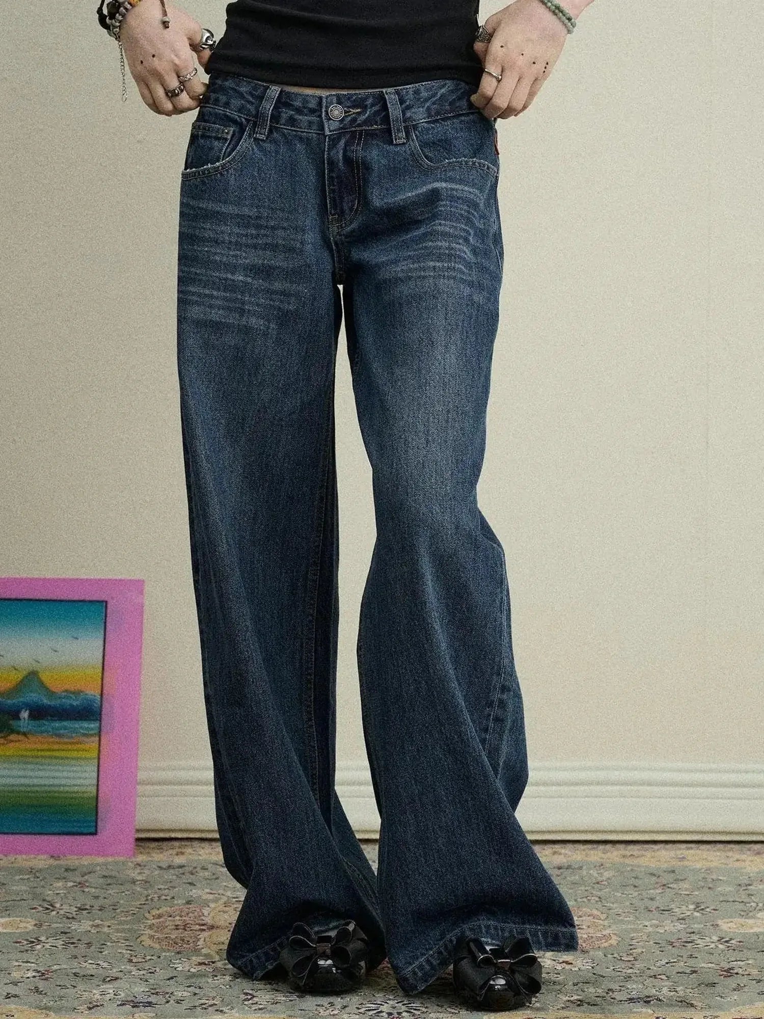 Breezy Wash Wide Leg Jeans