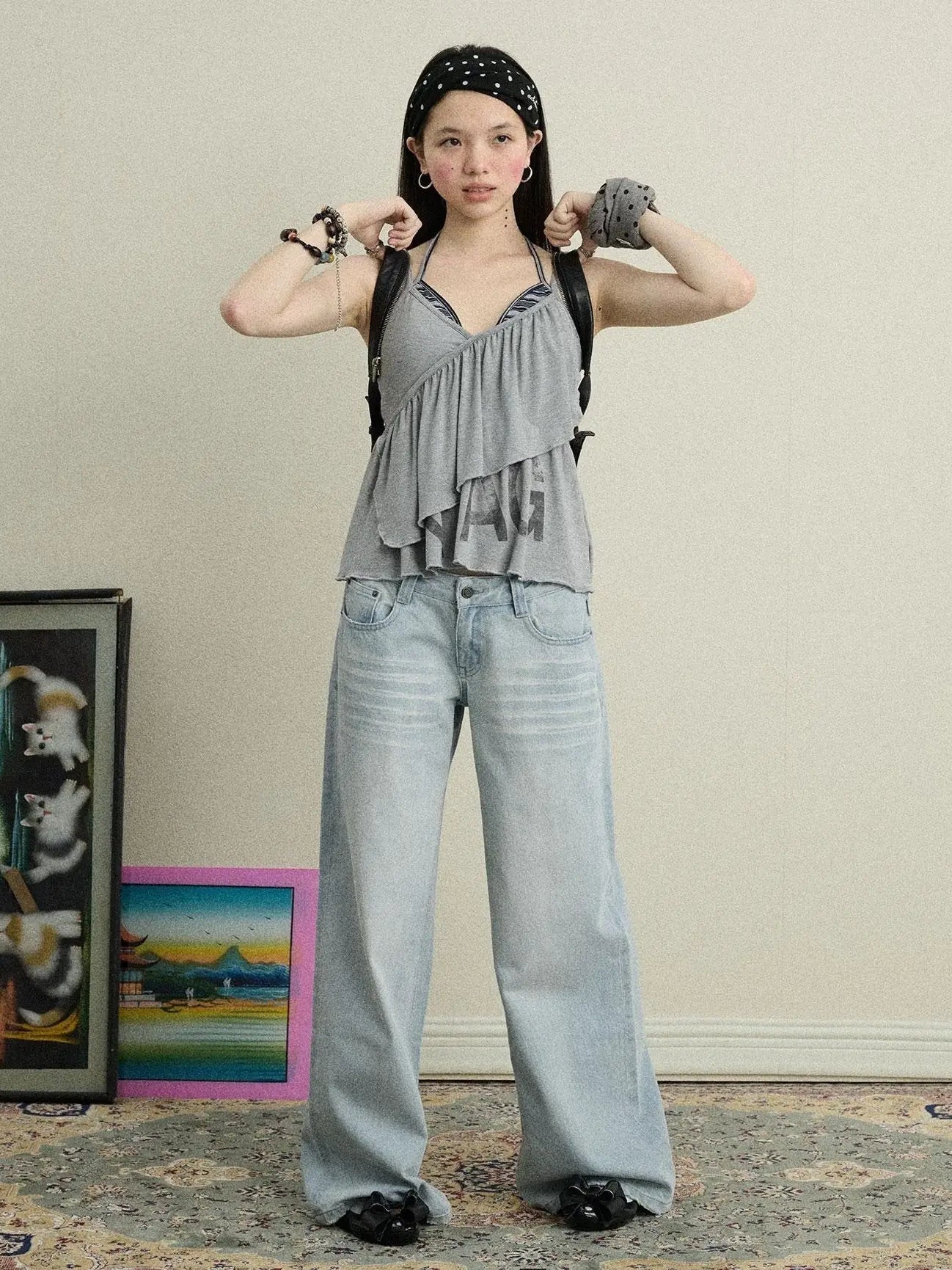 Breezy Wash Wide Leg Jeans