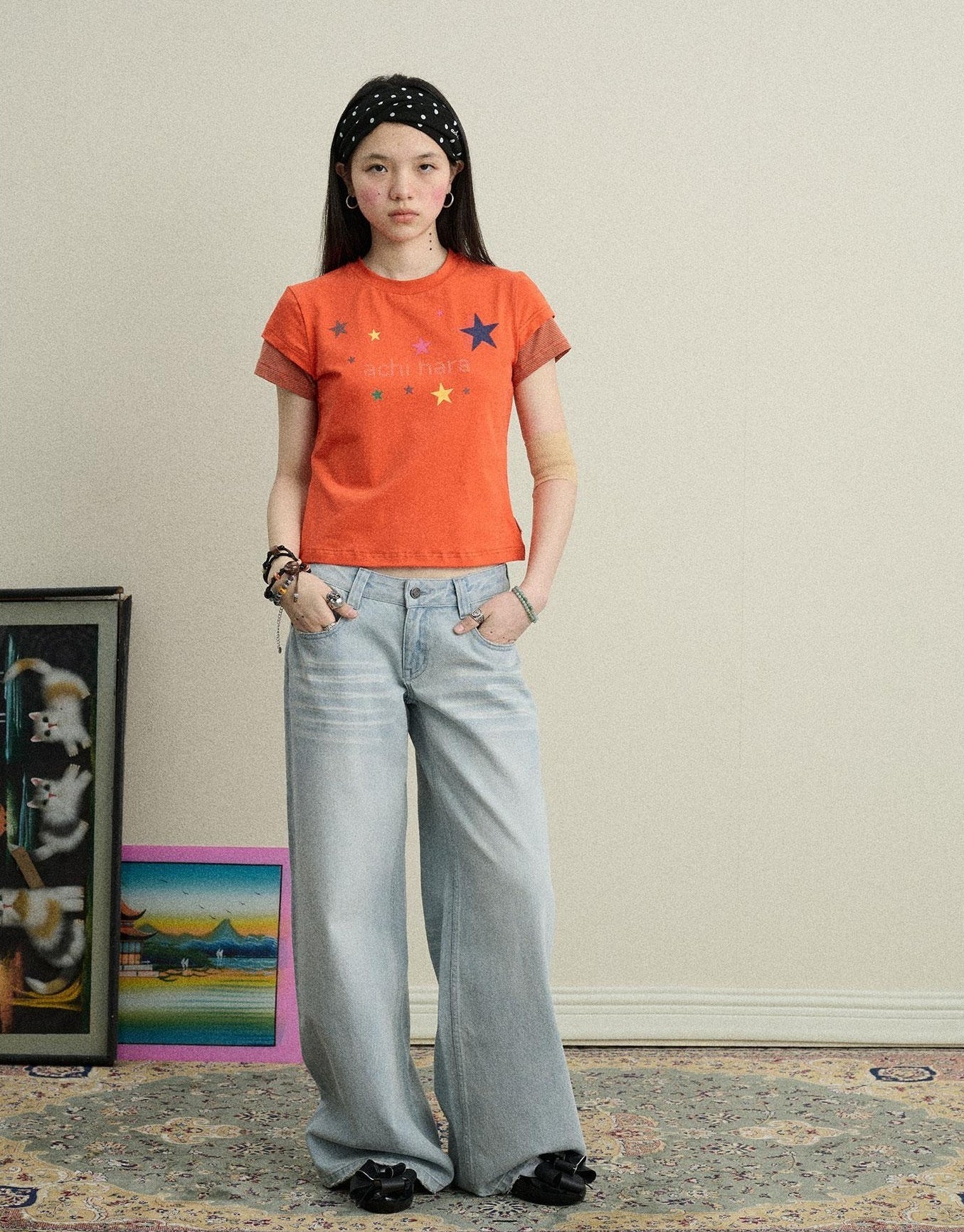 Achihara Breezy Wash Wide Leg Jeans