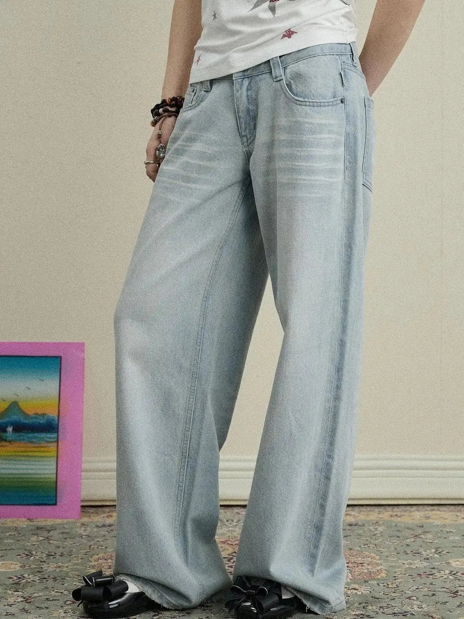 Breezy Wash Wide Leg Jeans