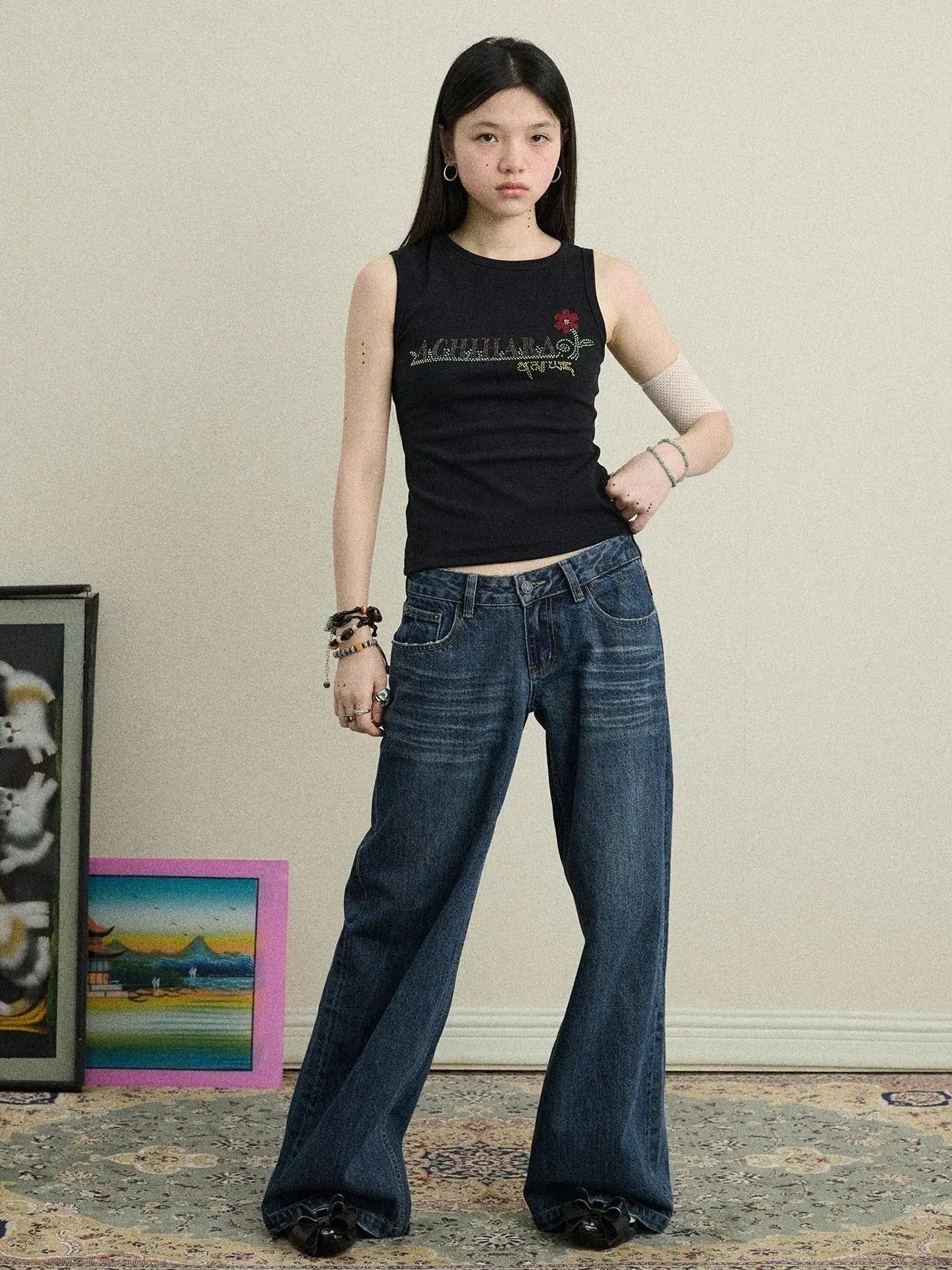 Breezy Wash Wide Leg Jeans
