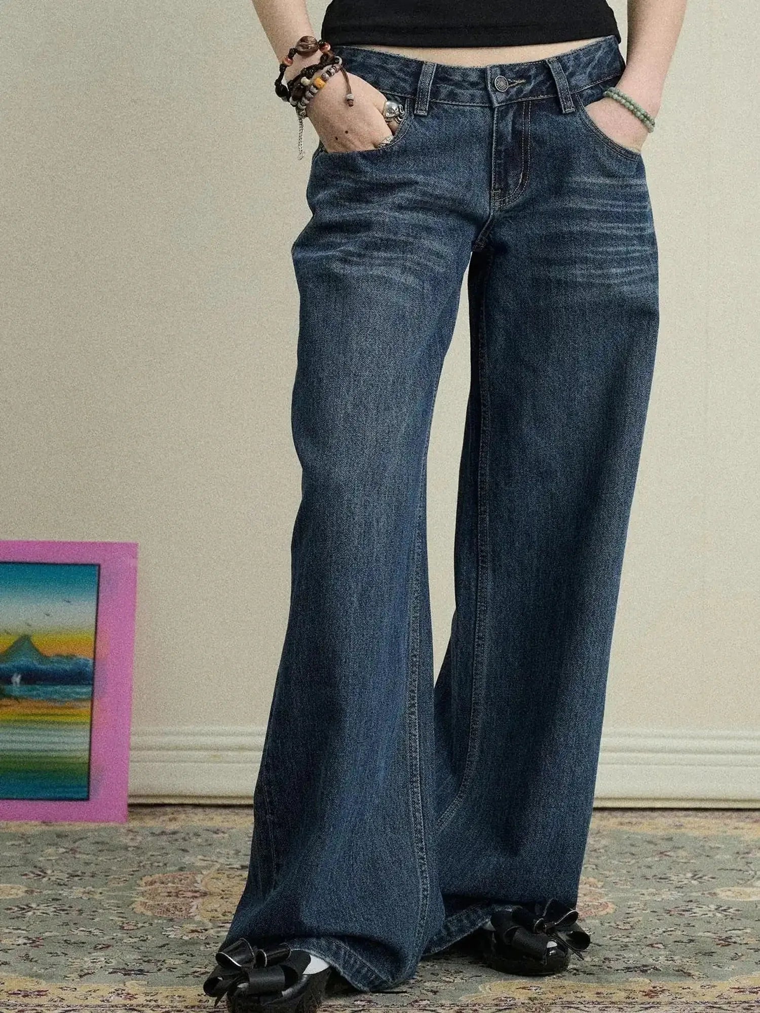 Breezy Wash Wide Leg Jeans