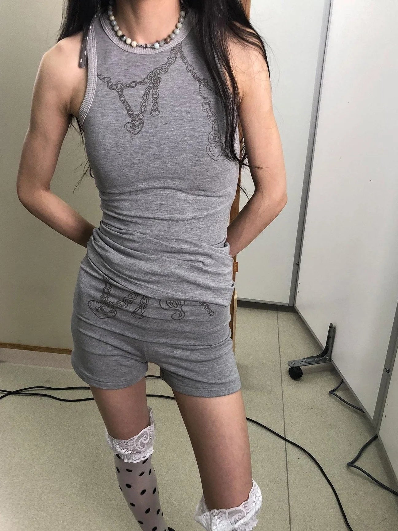 Breton Chain Romance Sleeveless Top