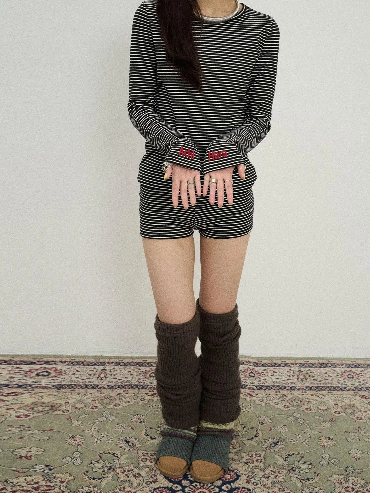 Breton Raspberry Slim Fit Long Sleeve Tee
