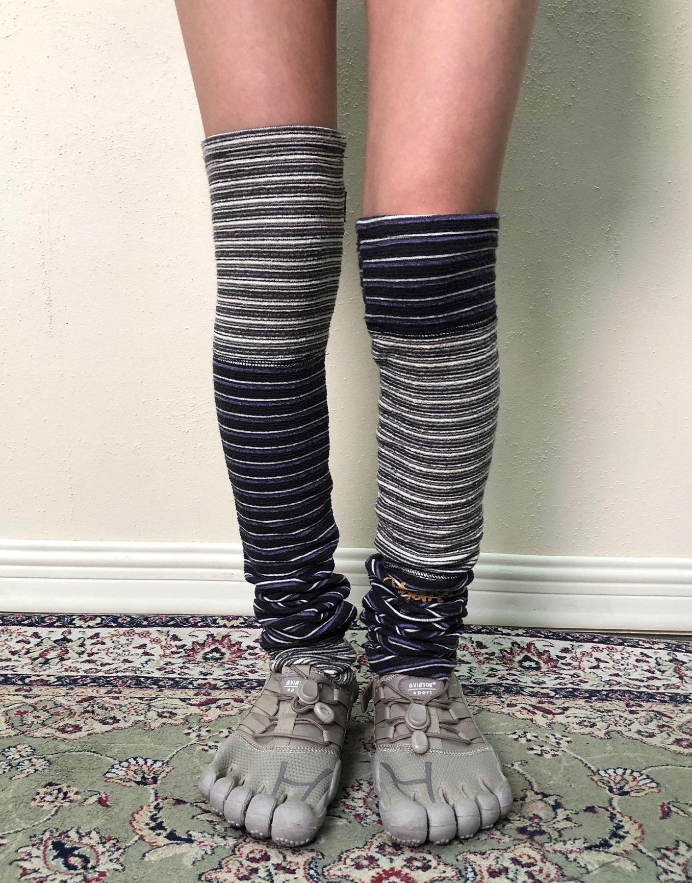 Achihara Breton Star-Print Leg Warmers
