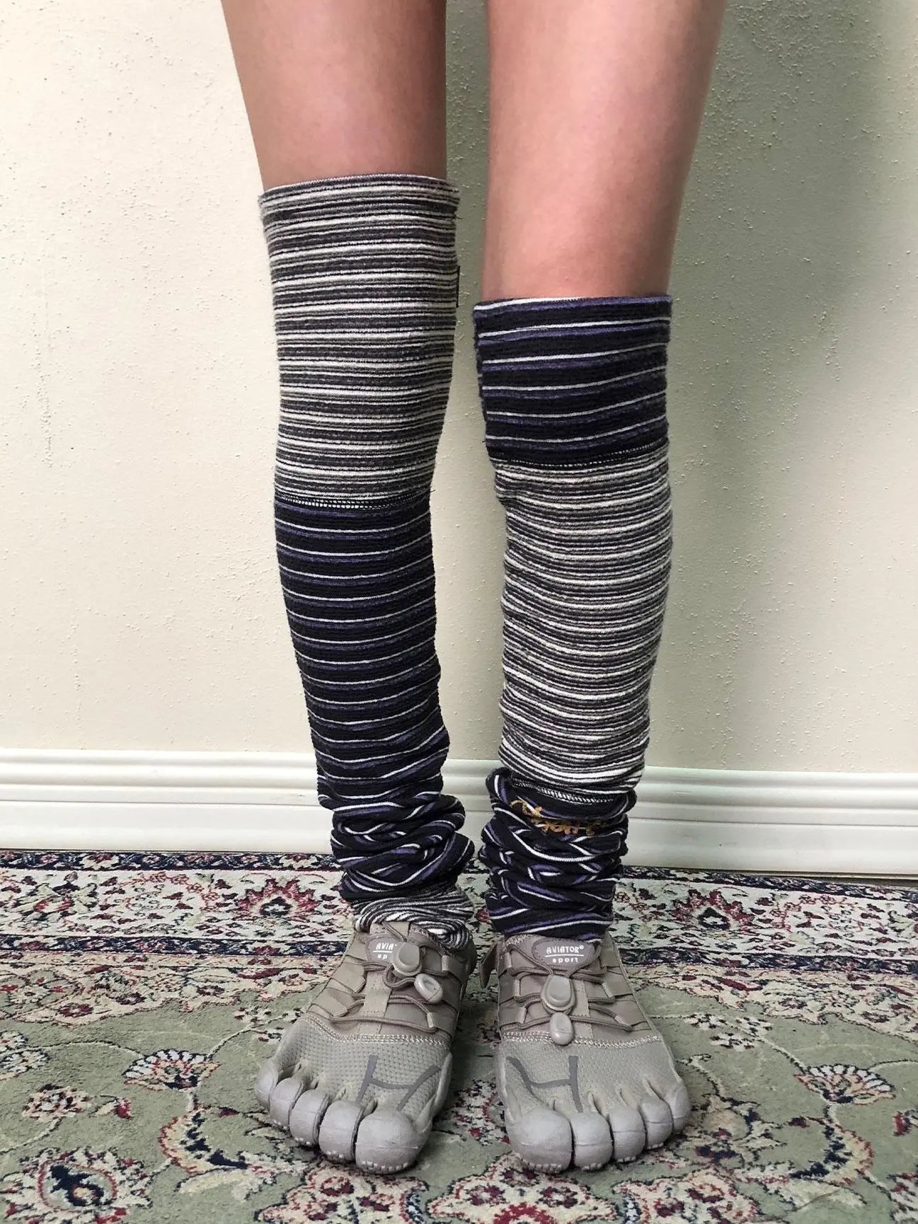 Breton Star-Print Leg Warmers