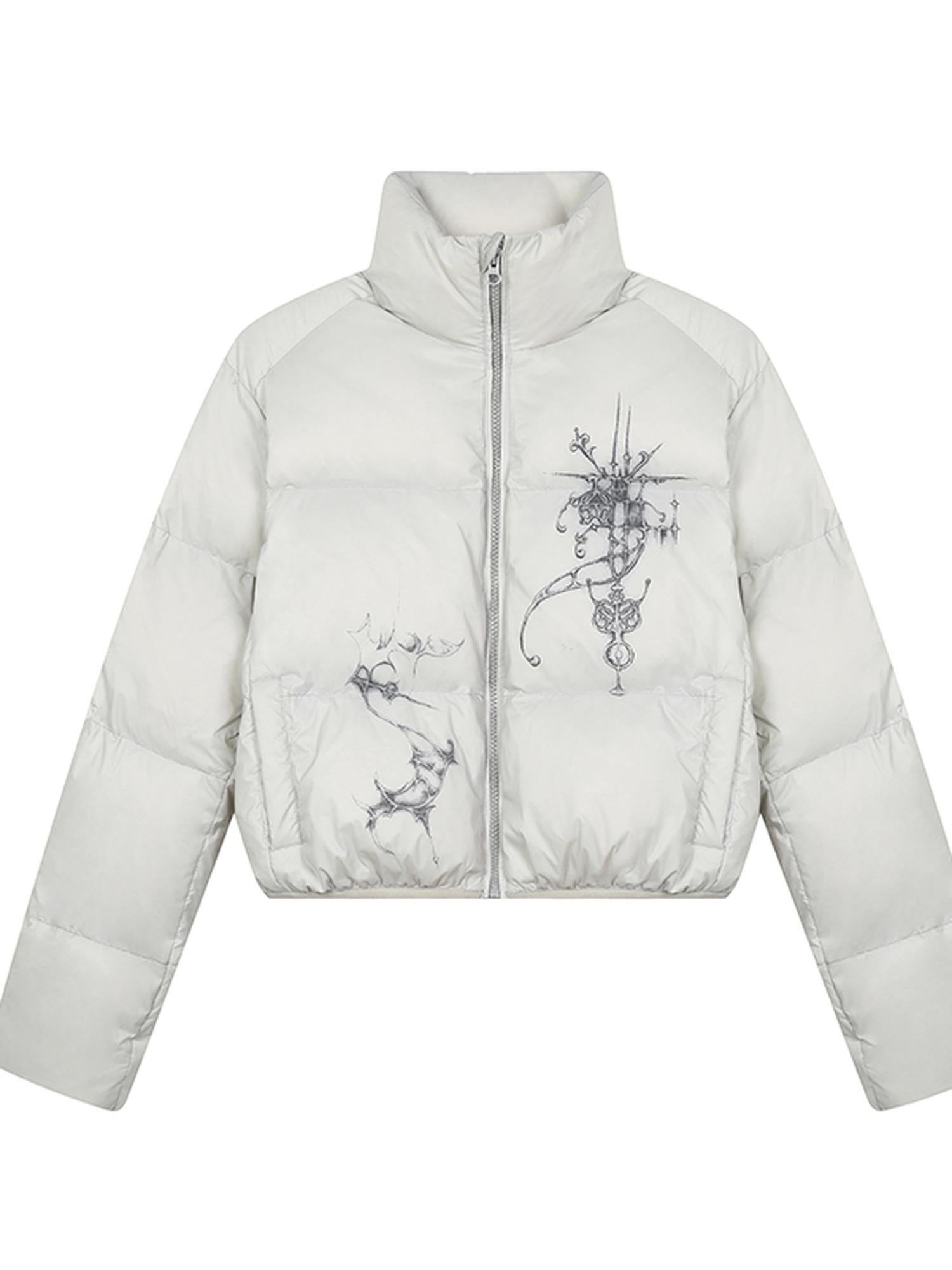 Achihara Alchemy Inspired Quilted Nylon Jacket