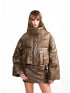 Short Puffer Jacket With 90 White Duck Down Stylish Warm Quilted Coat